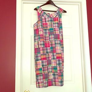 Talbots vintage madras shift